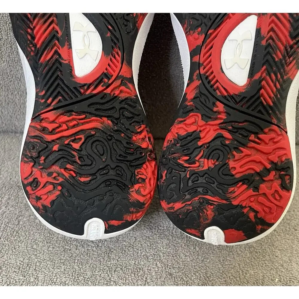 Under Armour Lockdown LD7 Youth Basketball Shoes Red Black Size 7Y